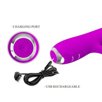 Pretty love - vibrador recarregvel rachel com sucker roxo pretty love c-type caliente. Pt
