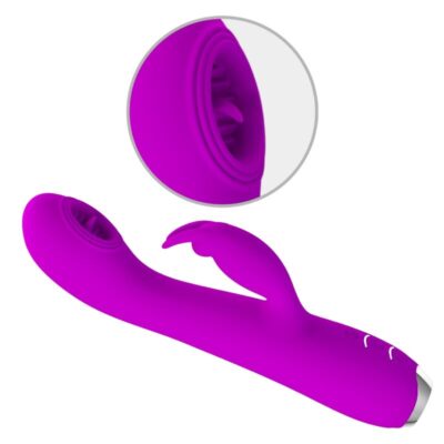 Pretty love - vibrador recarregvel rachel com sucker roxo pretty love c-type caliente. Pt