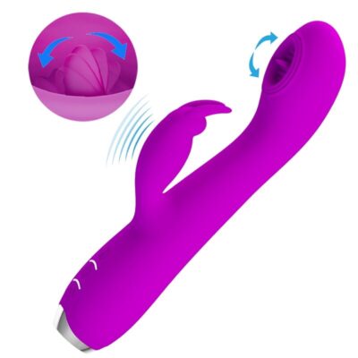 Pretty love - vibrador recarregvel rachel com sucker roxo pretty love c-type caliente. Pt