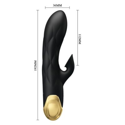 Pretty love - vibrador de luxo banhado a ouro recarregvel preto pretty love c-type caliente. Pt