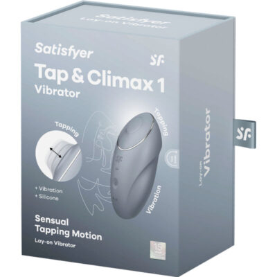 Satisfyer - tap & climax 1 vibrador lay-on cinza satisfyer layons caliente. Pt