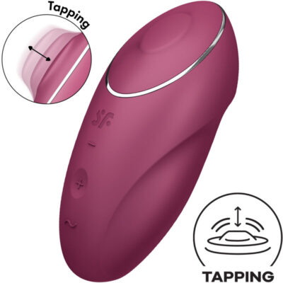 Satisfyer - tap & climax 1 vibrador lay-on vermelho satisfyer layons caliente. Pt