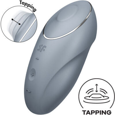 Satisfyer - tap & climax 1 vibrador lay-on cinza satisfyer layons caliente. Pt