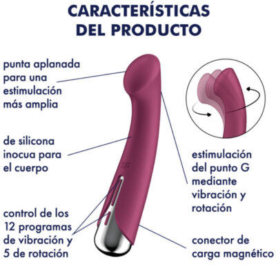 Satisfyer - spinning g-sport 1 vibrador rotator vermelho satisfyer vibrator caliente. Pt