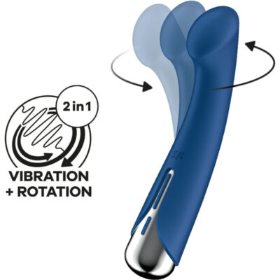 Satisfyer - spinning g-sport 1 vibrador rotator azul satisfyer vibrator caliente. Pt