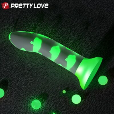 Pretty love - dildo mágico nightfall sem vibração verde luminoso pretty love flirtation caliente. Pt