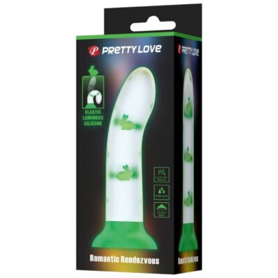 Pretty love - dildo mágico nightfall sem vibração verde luminoso pretty love flirtation caliente. Pt