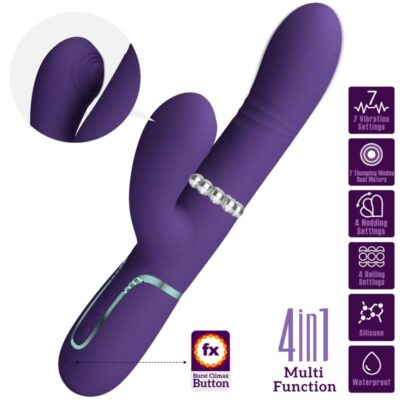 Pretty love - vibrador multifunção g-spot roxo pretty love flirtation caliente. Pt