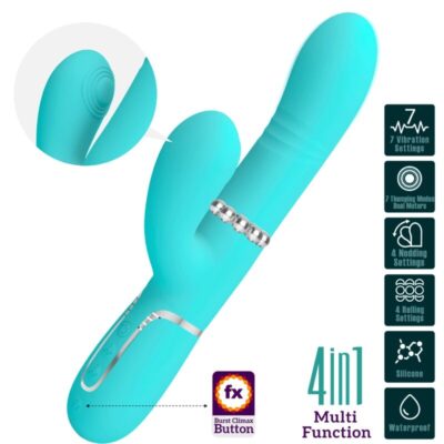 Pretty love - vibrador multifunção g-spot aqua verde pretty love flirtation caliente. Pt