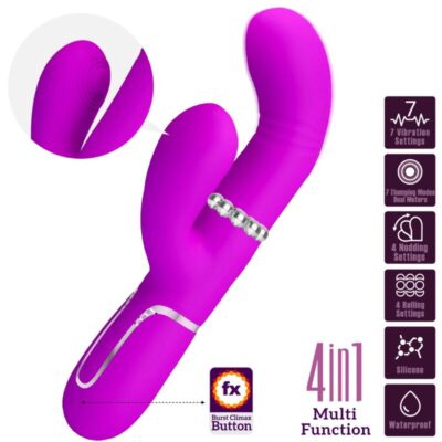 Pretty love - vibrador multifunção g-spot fúcsia pretty love flirtation caliente. Pt
