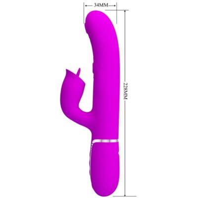 Alternative view of BONITO AMOR - VIBRADOR DE COELHO COM LAMBEDURA FÚCSIA