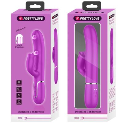 Pretty love - vibrador de coelho com lambedura fúcsia pretty love flirtation caliente. Pt