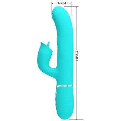 Alternative view of BONITO AMOR - VIBRADOR DE COELHO COM LAMBIDA AQUA VERDE