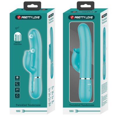 BONITO AMOR - VIBRADOR DE COELHO COM LAMBIDA AQUA VERDE 7 Pretty love - vibrador de coelho com lambida aqua verde pretty love flirtation caliente. Pt