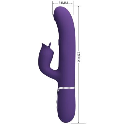 Alternative view of BONITO AMOR - VIBRADOR DE COELHO COM LAMBIDA ROXO