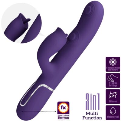 Pretty love - vibrador de coelho com lambida roxo pretty love flirtation caliente. Pt