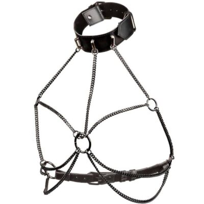Calexotics - euphoria plus size multi chain collar arnês calexotics caliente. Pt