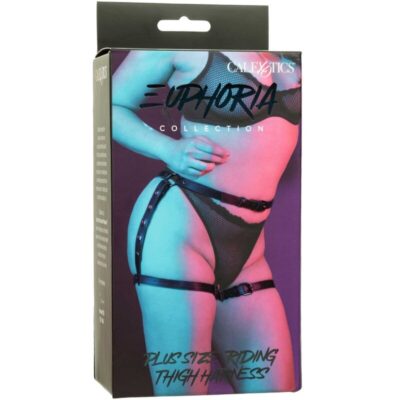 Calexotics - euphoria arnês de coxa plus size calexotics caliente. Pt