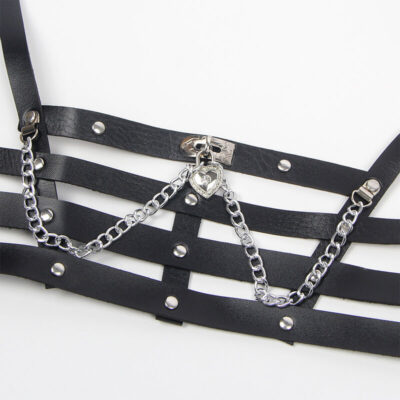 Subblime - arnês corset com corrente detalhe tamanho único subblime fetish caliente. Pt