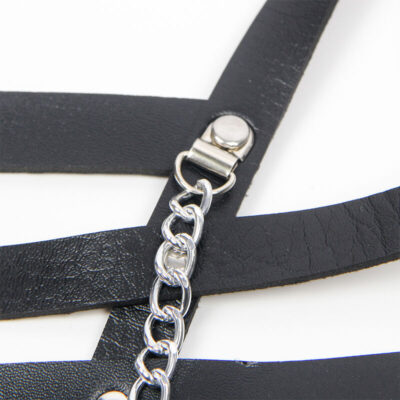 Subblime - arnês corset com corrente detalhe tamanho único subblime fetish caliente. Pt