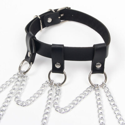 Subblime - arnês de corpo completo com cadeia estrela?? Detalhe tamanho único subblime fetish caliente. Pt