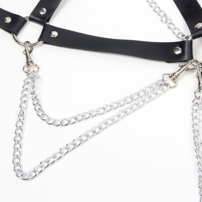 Subblime - suti arnês com corrente detalhe tamanho único subblime fetish caliente. Pt