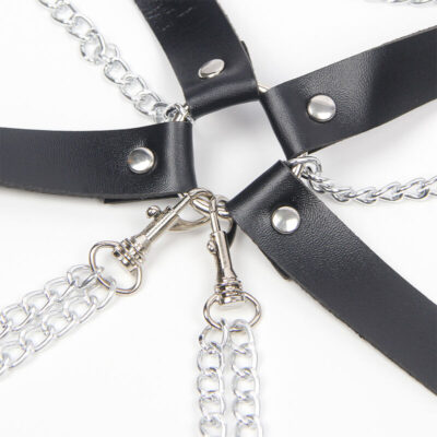 Subblime - suti arnês com corrente detalhe tamanho único subblime fetish caliente. Pt