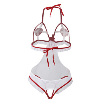Subblime - fantasia de enfermeira sexy crotchless s/m subblime costumes caliente. Pt