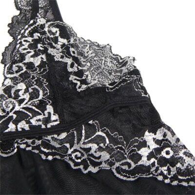 Subblime - babydoll tecido tule peito renda l/xl subblime babydolls caliente. Pt