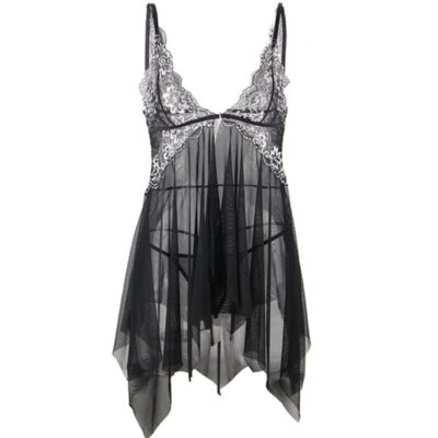 Subblime - babydoll tecido tule peito renda l/xl subblime babydolls caliente. Pt