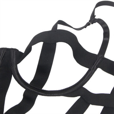 Subblime - corpo sexy com recortes preto s/m subblime fetish caliente. Pt
