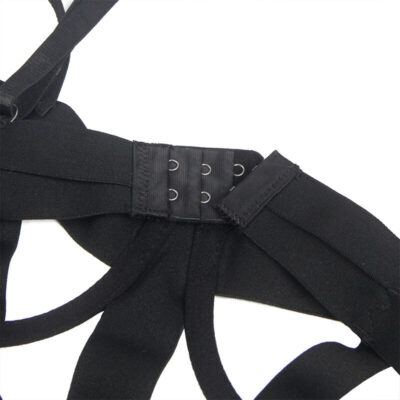 Subblime - corpo sexy com recortes preto s/m subblime fetish caliente. Pt