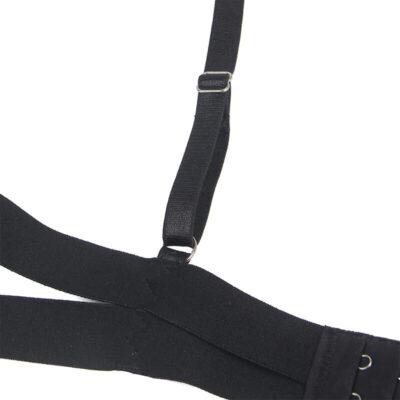 Subblime - corpo sexy com recortes preto s/m subblime fetish caliente. Pt