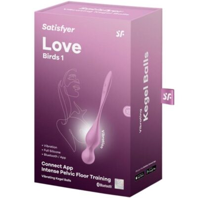 Satisfyer - bolas de kegel vibrantes love birds rosa satisfyer balls caliente. Pt