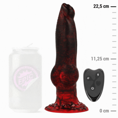 Alternative view of EPIC - PROMETHEUS DILDO TITAN EM CHAMAS CONTROLE REMOTO RECARREGÁVEL