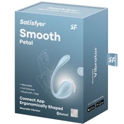 Satisfyer - estimulador de ponto g de pétala lisa céu azul aplicativo gratuito satisfyer partner caliente. Pt