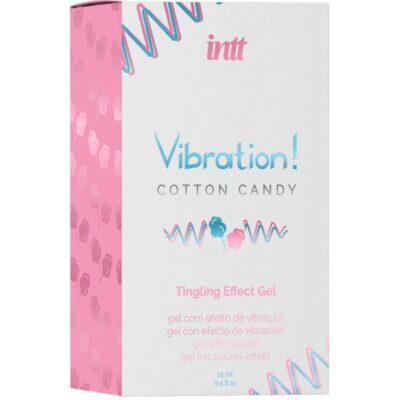Intt - poderoso estimulante íntimo algodão doce gel vibrador líquido 15 ml intt unisex arousal gel caliente. Pt