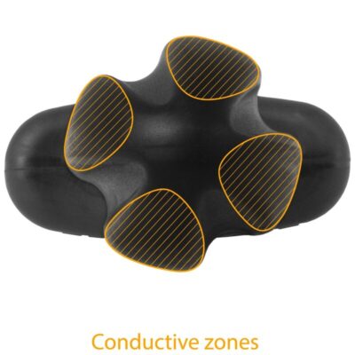 Electrastim - plug anal tartarus quadripolar silicone preto electrastim caliente. Pt