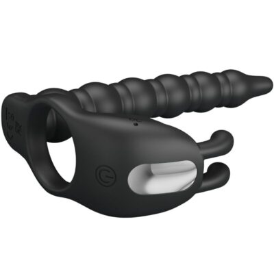 Alternative view of PRETTY LOVE - BLACKNEY ANÉIS PARA PÊNIS COM PLUG VIBRADOR