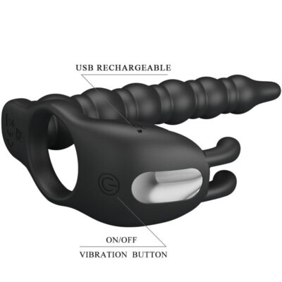 PRETTY LOVE - BLACKNEY ANÉIS PARA PÊNIS COM PLUG VIBRADOR 12 Pretty love - blackney anéis para pênis com plug vibrador pretty love caliente. Pt