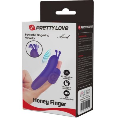 Pretty love - snail estimulador de dedo roxo poderoso pretty love caliente. Pt