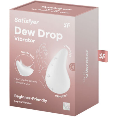 Satisfyer - vibrador dew gota lay-on branco satisfyer layons caliente. Pt