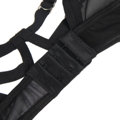 Subblime - conjunto de duas peças sutiã transparência e tiras s/m subblime sets caliente. Pt