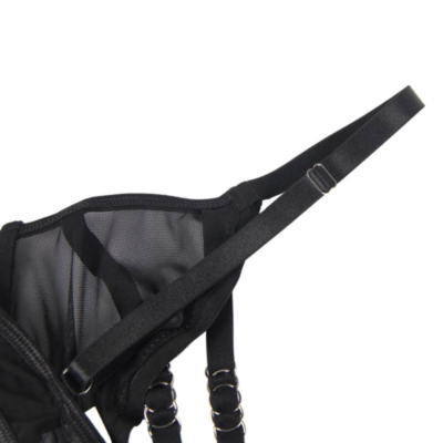 Subblime - conjunto de duas peças sutiã transparência e tiras s/m subblime sets caliente. Pt