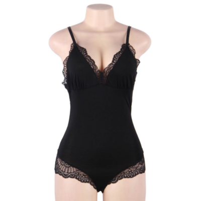 Subblime - teddy preto floral detalhe de renda s/m subblime teddies caliente. Pt