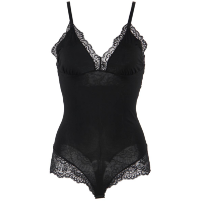 Subblime - teddy preto floral detalhe de renda s/m subblime teddies caliente. Pt