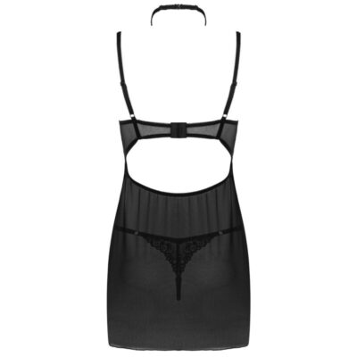 Livco corsetti fashion - conjunto binella babydoll + tanga preto livco corsetti sets caliente. Pt