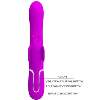 Pretty love - vibrador coelho multifunções 4 em 1 borbolete fúcsia pretty love flirtation caliente. Pt