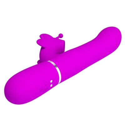 Pretty love - vibrador coelho multifunções 4 em 1 borbolete fúcsia pretty love flirtation caliente. Pt