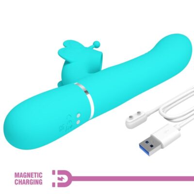 Pretty love - vibrador coelho multifunções 4 em 1 butterfly aqua verde pretty love flirtation caliente. Pt